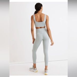 NWT Madewell Women's MWL Flex High-Rise 25" Leggings Blue Horizon Sz Medium